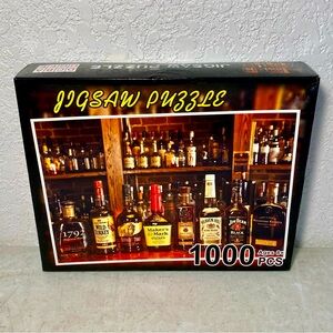 1000 piece jigsaw Whisky Brands puzzle - Maker’s Mark - Jim Beam - 1792 DCBAHGFE